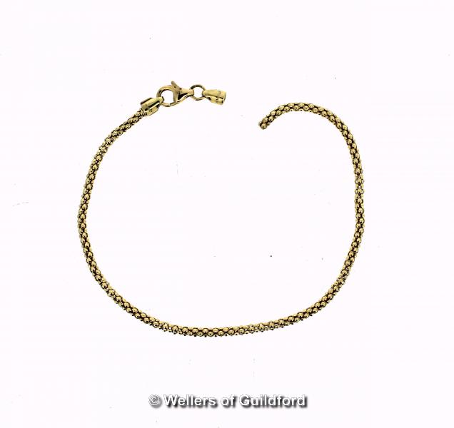 *14ct yellow gold bracelet, a/f, clasp broken, gross weight 2.8 grams (Lot subject to VAT)