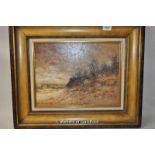 20th Century, oil on canvas, landscape, indistinctly signed lower left, 28 x 38cm.