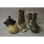 Sylvac condiment pots and vases