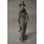 Lladro figurine, gentleman artist with materials, 36cm high