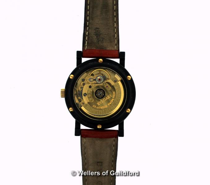 Gentlemen's Bulgari Jeddah automatic limited edition wristwatch, 262/300, circular carbon black - Image 2 of 3