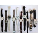 *Selection of eleven mixed wristwatches (Lot subject to VAT)