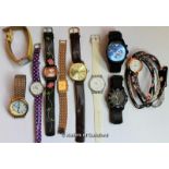 *Selection of ten mixed wristwatches, including Swatch (Lot subject to VAT)