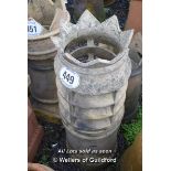 *VENTED CROWN TOP CHIMNEY POT, 925 HIGH