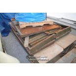 *PALLET CONTAINING A LARGE QUANTITY OF MILITARY SHELVING