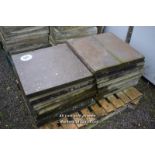 *PALLET OF APPROX FIFTEEN CONCRETE PAVING SLABS, 600 X 600