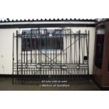 *LARGE WROUGHT IRON DRIVEWAY GATES, 2130 HIGH, TOTAL SPAN APPROX 5700