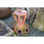 *TERRACOTTA GARDEN PLANTER WITH IVY LEAF DESIGN, 600 HIGH