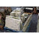 *PALLET OF MIXED STONE SECTIONS