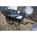 *THREE MIXED WHEEL BARROWS INCLUDING GALVANISED