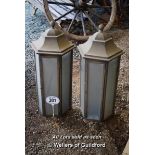 *PAIR OF BRASS WALL LIGHTS, EACH 750 HIGH