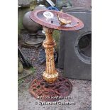 *CAST IRON BIRD BATH, 780 HIGH