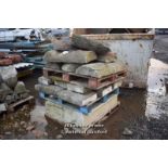 *PALLET OF MIXED STONE COPING AND SECTIONS