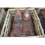 *BOX APPROX ONE HUNDRED AND FIFTY BONNET ROOF TILES