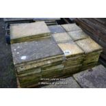 *PALLET OF APPROX ONE HUNDRED AND FIFTY CONCRETE PAVING SLABS, MAINLY 300 X 300