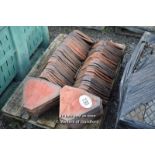 *PALLET OF APPROX EIGHTY VALLEY ROOF TILES