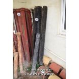 *QUANTITY OF BLACK CAST IRON GUTTERING