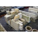 *PALLET OF MIXED STONE SECTIONS