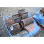 *PALLET OF APPROX FIFTY RIDGE ROOF TILES