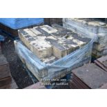 *PALLET OF APPROX EIGHTY ASHLAR BATH STONE BLOCKS, VARIOUS DIMENSIONS