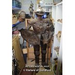 *REPLICA SUIT OF ARMOUR WITH SHIELD AND CEREMONIAL AXE
