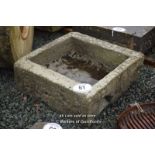 *STONE SQUARE TROUGH, 640 X 640