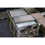 *PALLET OF APPROX TWENTY CONCRETE PAVING SLABS, VARIOUS DIMENSIONS