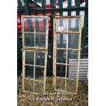 *TWO METAL GLAZED WINDOW FRAMES