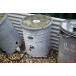 *GALVANISED HOT WATER URN, 600 HIGH