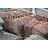 *PALLET OF APPROX EIGHTY CLAY DOUBLE ROMAN ROOF TILES