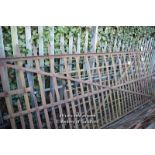 *WROUGHT IRON STRAPWORK GATE APPROX 3150 LONG