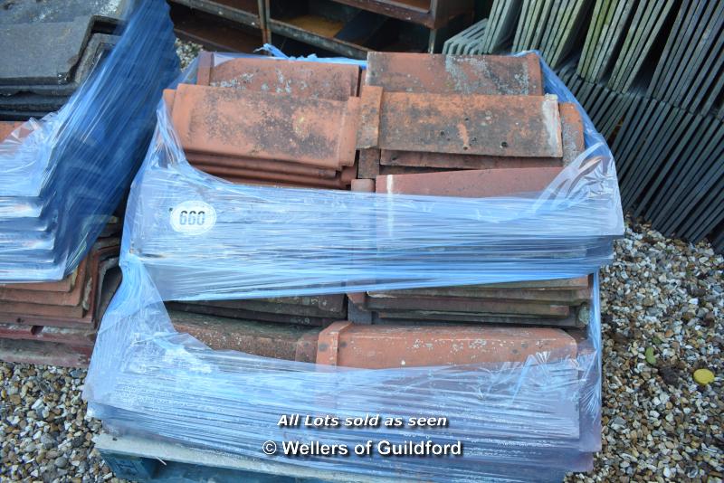 *PALLET OF APPROX SEVENTY RIDGE TILES