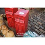 *REPRODUCTION 'VR' RED POST BOX, 680 X 240 X 260