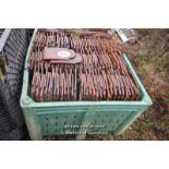 *STILLAGE CONTAINING APPROX EIGHT HUNDRED CLAY CLUB ROOF TILES