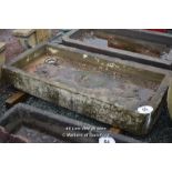 *COMPOSITION STONE RECTANGULAR TROUGH, 1360 X 650