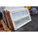 *SET OF FOUR BRAND NEW PATIO DOORS, TRIPLE GLAZED, SOFT WOOD FRAMES WITH HARD WOOD SILLS