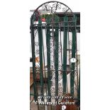 *WROUGHT IRON ARCHED TOP GARDEN GATE, 2020 HIGH X 800 WIDE