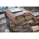 *PALLET OF APPROX TWO HUNDRED CORRUGATED METAL SHEETS SPRAYED RED