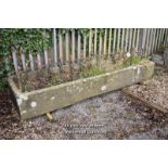 *STONE RECTANGULAR TROUGH, 3000 X 790