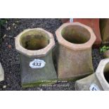 *TWO MIXED CHIMNEY POTS, THE TALLEST 360 HIGH