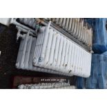 *TWO LARGE CAST IRON RADIATORS