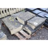 *PALLET OF STONE WINDOW SILLS, VARIOUS SIZES