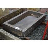 *COMPOSITION STONE RECTANGULAR TROUGH, 1280 X 680