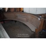 *CURVED CHURCH PEW WITH A TOTAL SPAN 3700