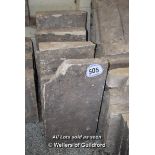 *SELECTION OF STONE COPING SECTIONS, VARIOUS DIMENSIONS