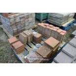 *PALLET OF MIXED FIVE STYLES OF QUARRY TILES