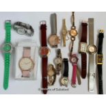 *Selection of fourteen ladies' wristwatches, including Citizen, Accurist (Lot subject to VAT)