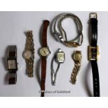 Selection of eight ladies' wristwatches