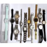 *Selection of twelve ladies' wristwatches, including Radley, Pierre Cardin, and a boxed Swatch (