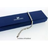 *Swarovski crystal line bracelet, length 17cm, boxed